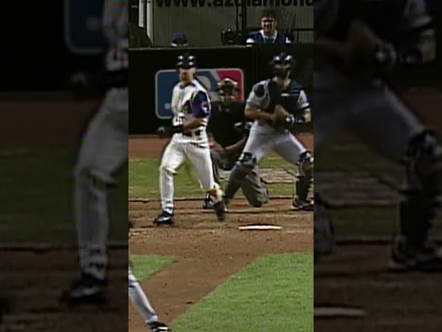 A walk-off to WIN the WORLD SERIES! Luis Gonzalez singles to give Dbacks 1st title