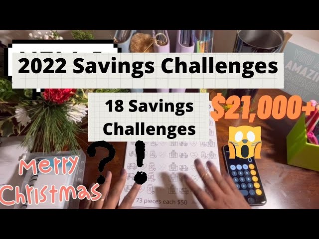 2022 SAVINGS CHALLENGES |18 savings challenges for 2022 to save over $21,000| Money saving challenge