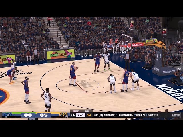 NBA 2K24 Playoffs Mode | TIMBERWOLVES vs NUGGETS GAME 1 | Ultra PS5 Gameplay 4th QTR