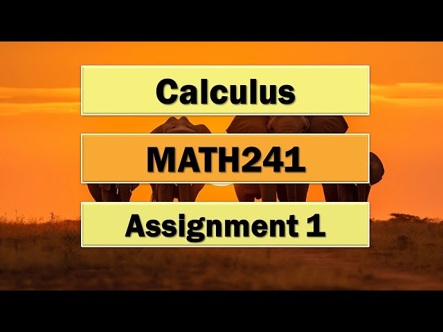 Math241  Assignment 1 "sample"