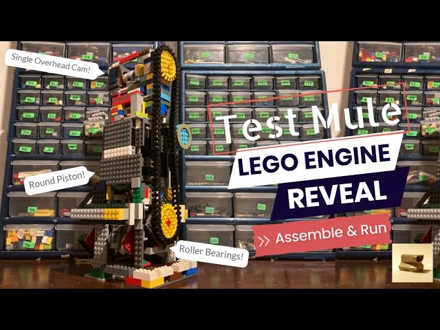 Realistic LEGO Engine Test Mule | Assemble & Run