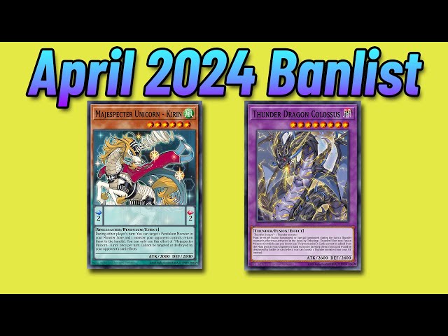 OH THEY ARE SO BACK! APRIL 2024 BANLIST REACTION - YuGiOh! TCG