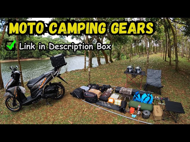UPGRADED MOTO CAMPING GEARS & SETUP | Ito Ang Kailangan mong Camping Gears | Budget Friendly