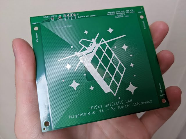PCB Magnetorquer Prototype - Husky Satellite Lab