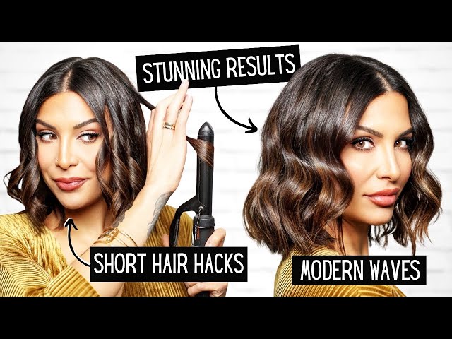 How to Wave Short Hair with a Curling Iron | Quick & Easy!