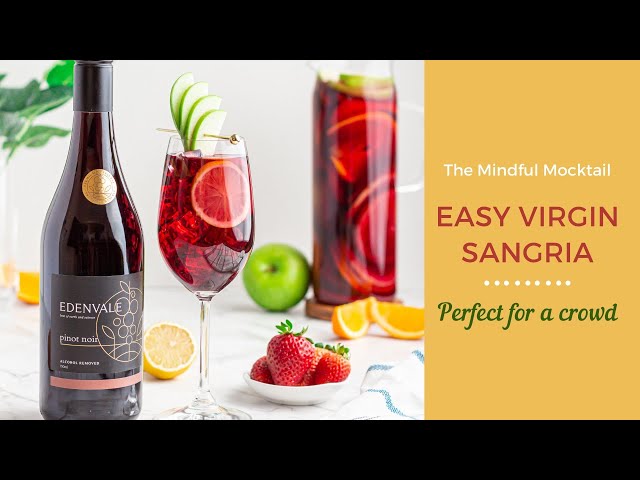 Virgin Sangria Recipe | Non-Alcoholic Sangria Mocktail - The Mindful Mocktail