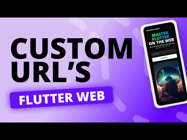 Flutter Web Custom URL and Deep Navigation