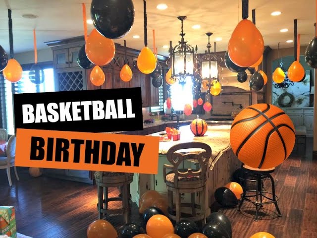DECORATING FOR BASKETBALL BIRTHDAY PARTY