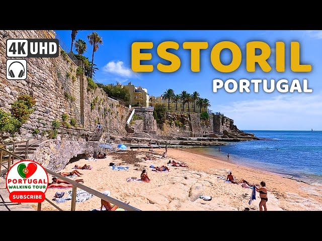 🇵🇹 [4K WALK] Estoril, Cascais Portugal Walking Tour August 2023