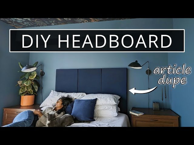 DIY Headboard | Upholstered Article Headboard Dupe
