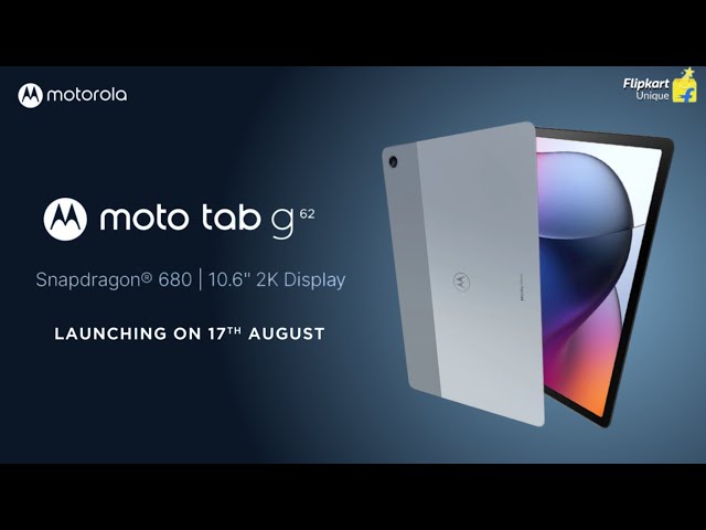 Moto Tab G62 India launch confirmed, key specifications revealed #motorola