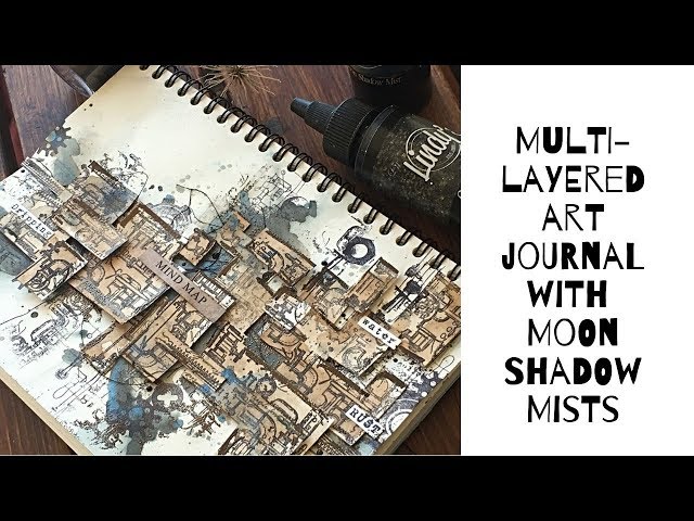 Industrial maze-  art journal page for Lindy's Gang