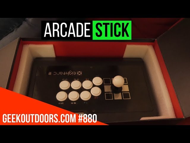 Arcade Fighting Stick FUN! (Qanba Eightarc Fight Stick) Geekoutdoors.com EP880