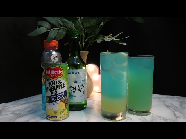 Soju + Gatorade + Pinapple Juice | Must try this soju mix | maryschannel