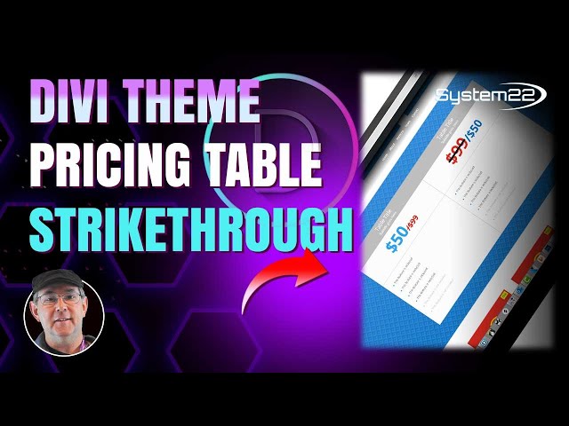 Divi Theme Pricing Tables How To Add A Strikethrough Price 👍👍👍