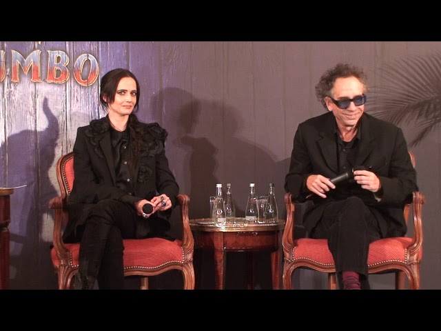 Dumbo - Paris press conference (Tim Burton, Eva Green)