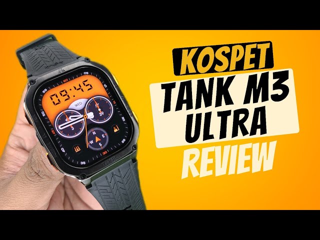 KOSPET TANK M3 ULTRA Review | KOSPET Rugged Designed Built-in GPS | #Kospetsmartwatch #kospet
