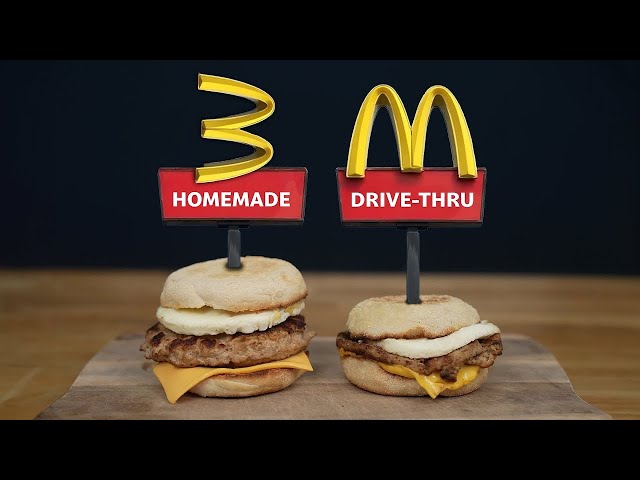 DIY vs DRIVE THRU : McDonald's Sausage & Egg McMuffin