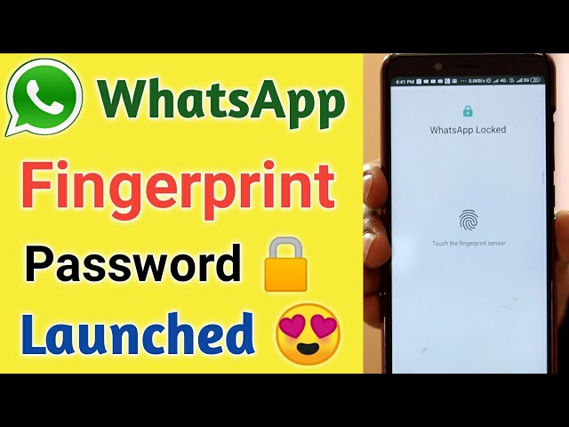 WhatsApp Fingerprint Password Launched ¦ WhatsApp Fingerprint Lock ¦ WhatsApp New Update Fingerprint