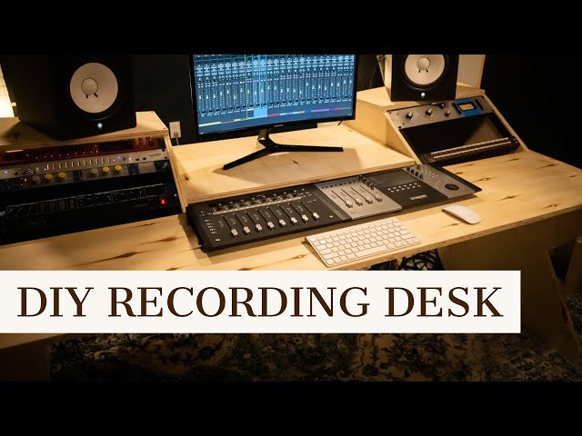 DIY Recording Studio Desk build | Build and  Plans