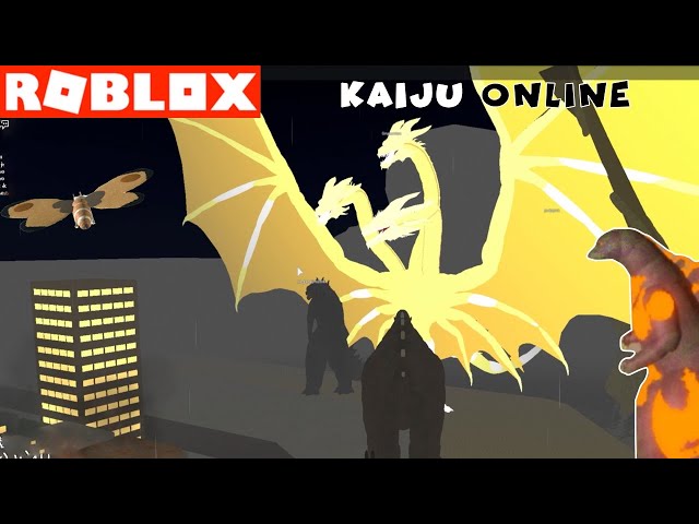 Kaiju Online Electric King Ghidorah, Behemoth, Mothra + Godzilla Video Game YG Gaming