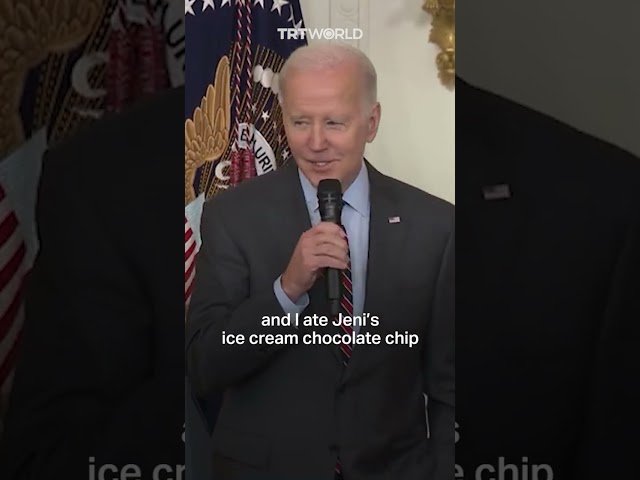 Joe Biden cracks joke in first appearance after school shooting