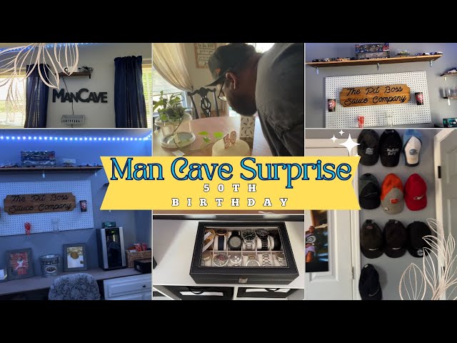 Mancave Ideas/50th birthday surprise/room makeover/man room