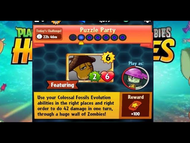Puzzle Party | Daily Challenge Day 2 | 14 November 2023 | PVZ Heroes