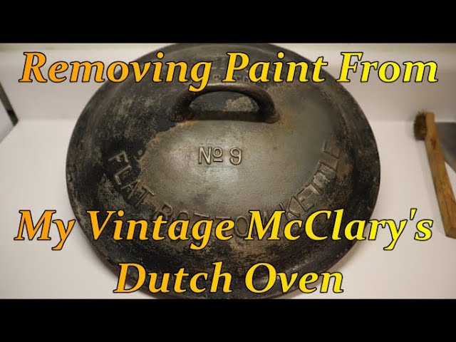 Removing Paint From My Vintage McClary's Cast Iron Kettle