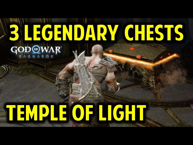 Temple of Light: All 3 Legendary Chest Location & Solution | God of War Ragnarok