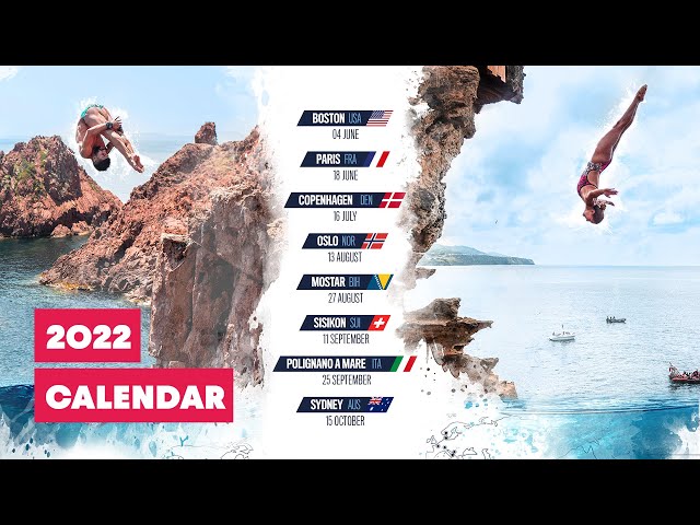 2022 Season Calendar 🗓🌍  Red Bull Cliff Diving World Series