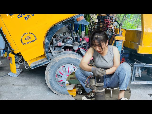 Vintage Tow Truck Restoration: Genius Girl Restores Engine Starter