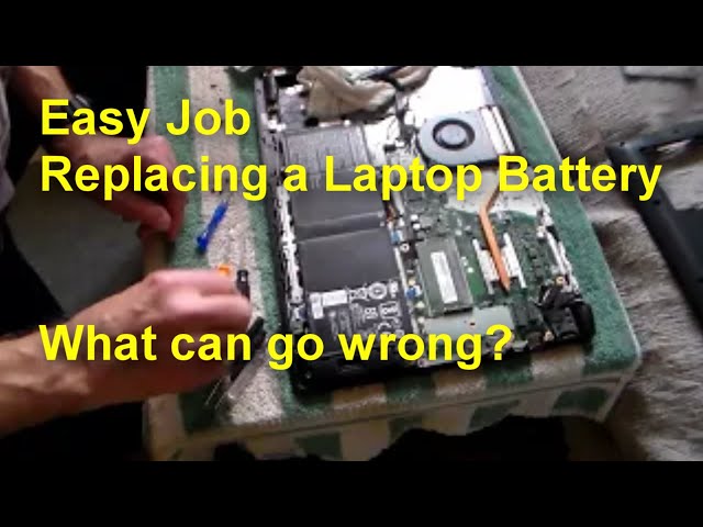 Installing a new laptop battery - it's easy, but what can go wrong? It did for me.