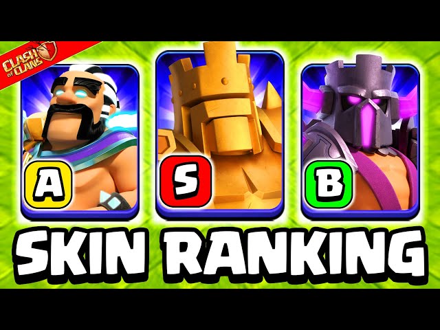 *NEW* Best and Worst Barbarian King Skins in Clash of Clans