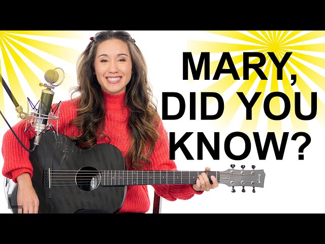 Beautiful picking pattern, powerful lyrics: Mary, Did You Know Guitar Tutorial with Full Play Along