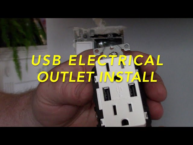 USB Electrical Outlet Install