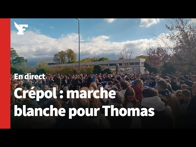 Crépol: revivez la marche blanche pour Thomas, poignardé à mort lors d’une fête de village