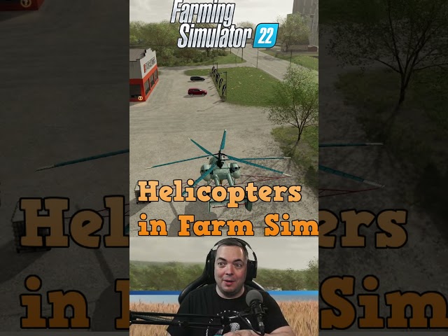 Hey LOOK, Helicopters IN FARM SIM 22! #shorts