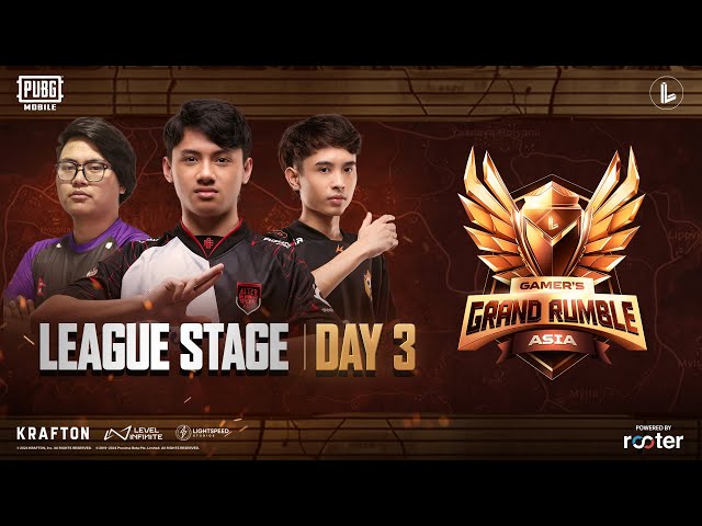 [ID] PUBG MOBILE Gamer’s Grand Rumble | League Stage Day 3 ft. #btr #a1 #drs #ihc #alterego #falcons