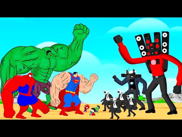 Evolution Of HULK, SPIDER-MAN, SUPER-MAN vs Camera Man, Speaker Man, Tv Man Compilation | Animation