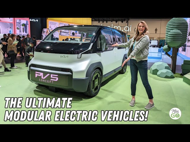 Kia PBV Modular Electric Van Ecosystem @ CES 2024