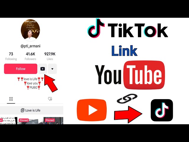 Tiktok me Youtube link kaise dale | How to add YouTube channel link in tiktok | Add link to tiktok