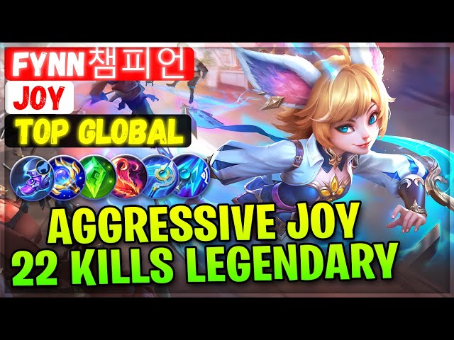 Aggressive Joy, 22 Kills Legendary [ Top Global Joy ] Fynn챔피언 - Mobile Legends Emblem And Build