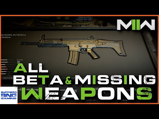 All Beta Weapons & Missing Weapons - Modern Warfare II