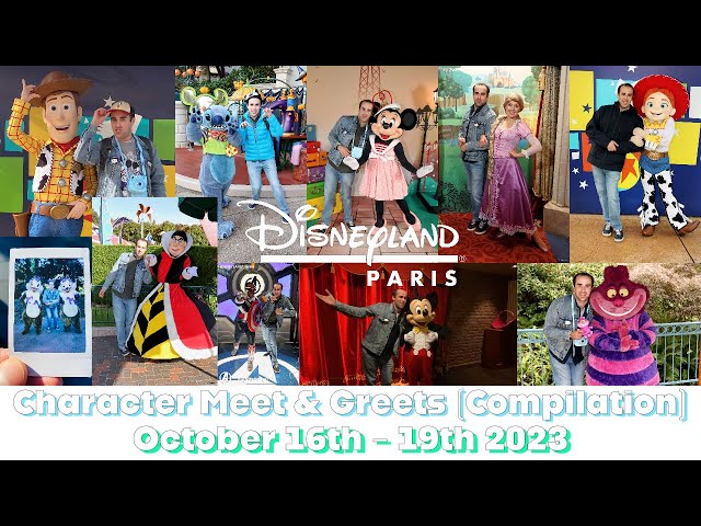 Disneyland Paris: My Disney Character Meet & Greets (Compilation) [October 2023]