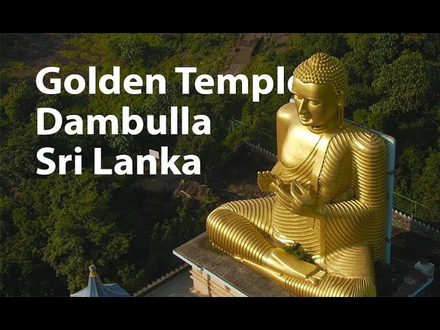 Golden Temple of Dambulla, Sri Lanka Mavic 2 Zoom 4K