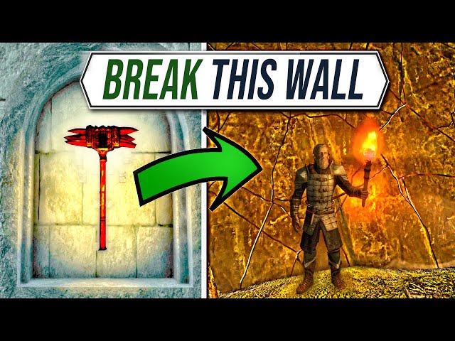 Skyrim - Only ONE Weapon Can DESTROY THIS Wall!