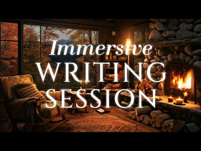 writing in a cozy autumn cabin in the woods 🍂✨ fall ambience & timers