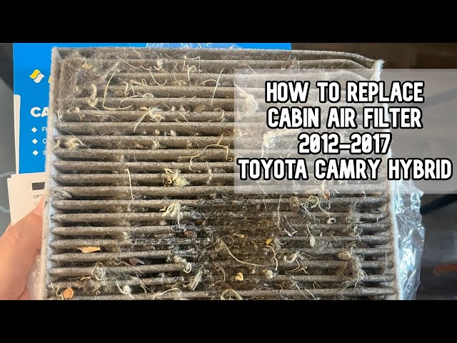 How to replace the cabin air filter on a 2012-2017 Toyota Camry Hybrid video #toyotacamryhybrid