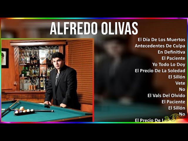 Alfredo Olivas 2024 MIX Grandes Exitos - El Día De Los Muertos, Antecedentes De Culpa, En Defini...